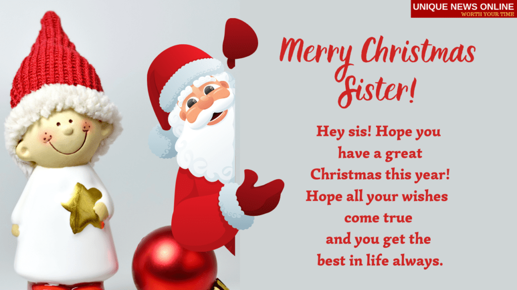 Merry Christmas Wishes for Sister: Messages, Quotes, Greetings for Sister