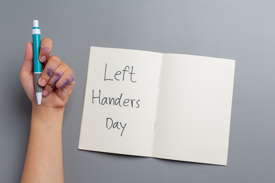 Woman Left Hand With Pen Left Hander Day Concept 1150 43915 