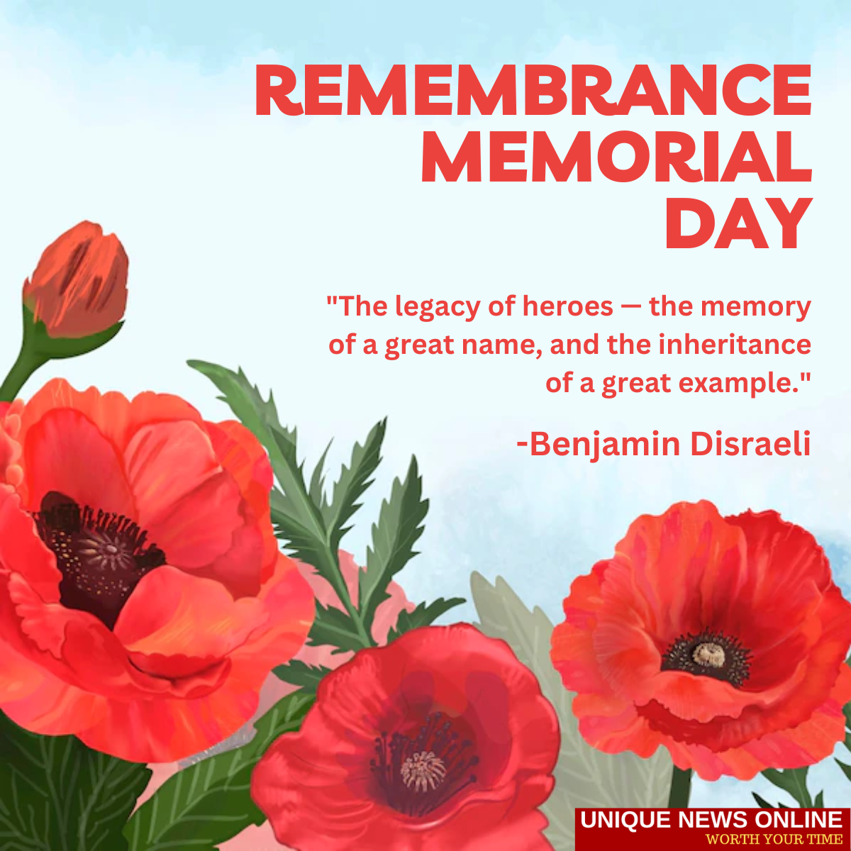 Remembrance Memorial Day 2022 Wishes, Poems, Quotes, Sayings