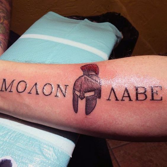 Molon Labe Tattoo History