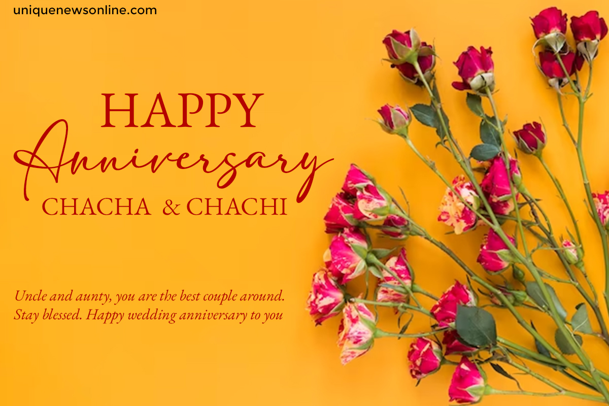 Happy Wedding Anniversary Wishes for Chacha and Chachi in Hindi