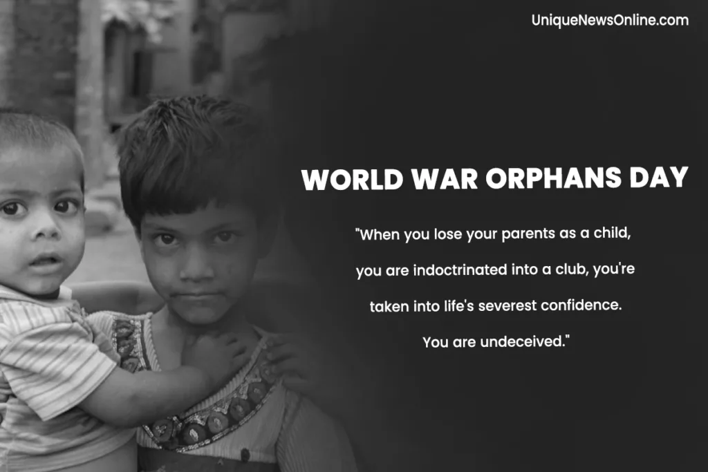 World War Orphans Day 2024 Theme, Images, Quotes, Messages, Posters