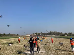 150 Namo Drone Didis from UP, Bihar showcase skills to PM at Sashakt Nari - Viksit Bharat programme
