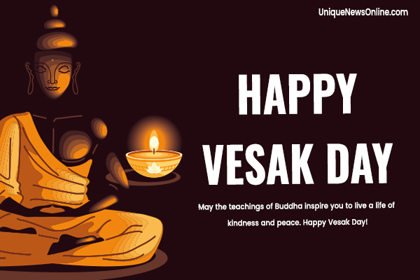 Happy Vesak! May the teachings of Buddha inspire you to live a life of peace and harmony. Sending love and warm wishes to you and your family.