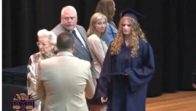 Father Doesn't Allow His Daughter To Shake Hands With Her Black School Principal For Her Graduation Ceremony