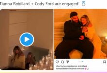 Rumors spread about Tiannaans and NFL player Cody Ford's engagement breakup, sparking social media frenzy and fan speculation.