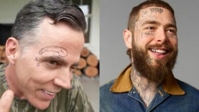 Steve-O Gets 'The Balls' Tattooed on His Face by Post Malone
